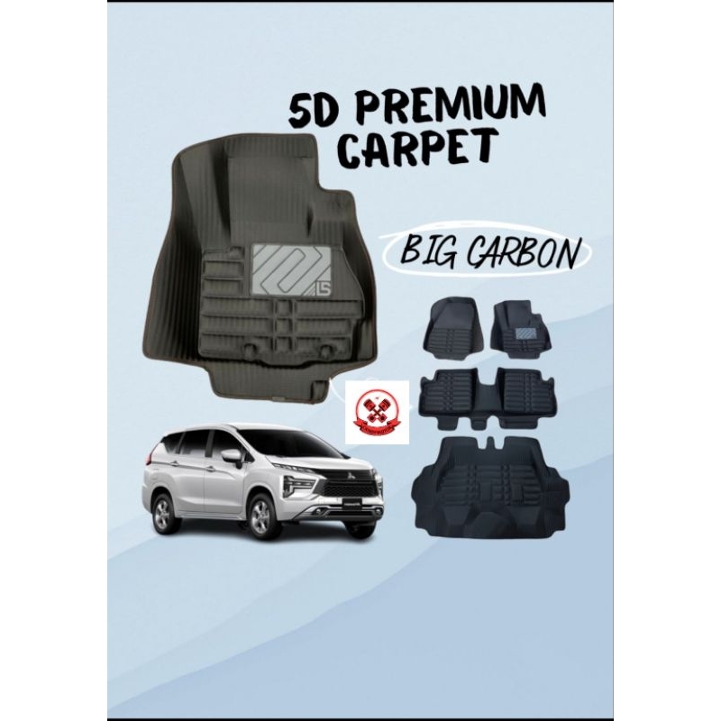 Karpet 5D Xpander Motif Carbon Karpet Mangkuk 5d Xpander Cross Ori Import High Quality