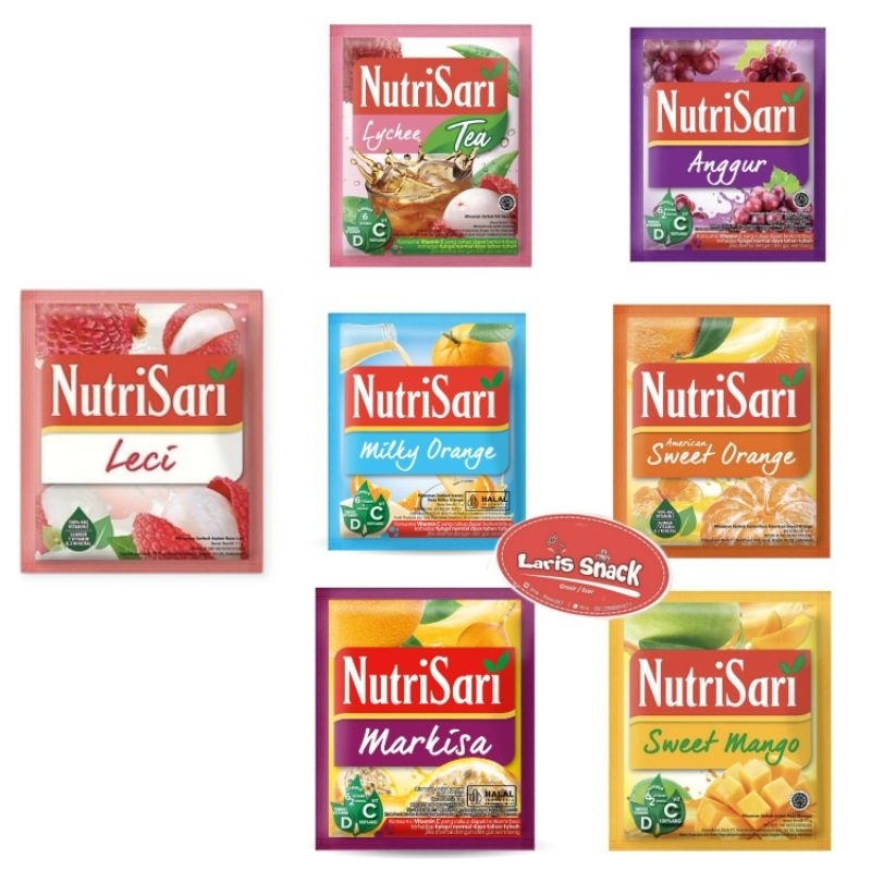 

Nutrisari Minuman Serbuk Aneka Rasa All Varian Renceng (Isi 10 Bks)