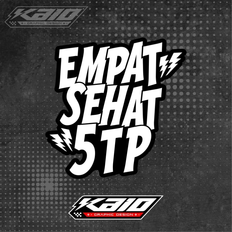 Stiker empat sehat 5tp jupiter z hologram