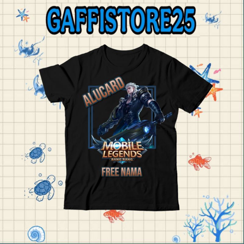 (BISA COD) Kaos Anak MOBILE LEGEND KARAKTER ALUCARD - Baju Anak Laki-Laki ALUCARD MOBILE LEGEND  UNI