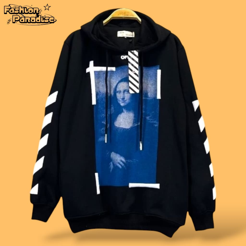 HOODIE SWEATSHIRT *FASHIONPARADISE888* OFF-WHITE VIRGIL ABLOH MONALISA ARROW FULL TAGS AND LABEL UNI