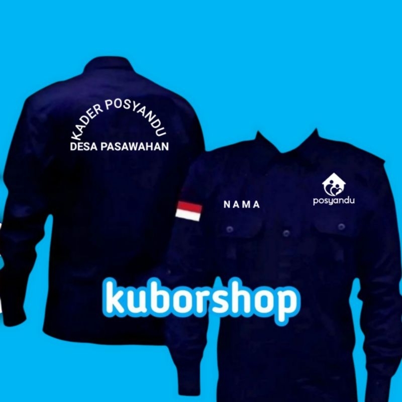 kemeja posyandu kader posyandu baju kerja posyandu seragam posyandu full bordir