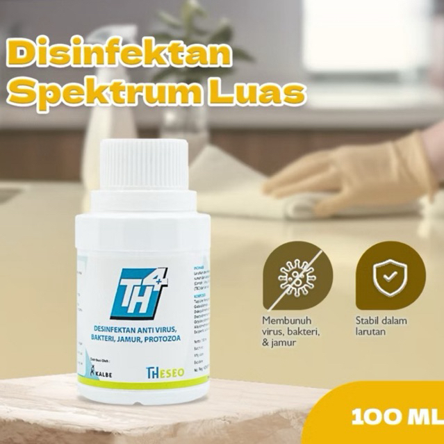 DESINFEKTAN TH4 100ML - Desinfektan dan insektisida ampuh - Repack TH4 25 Liter