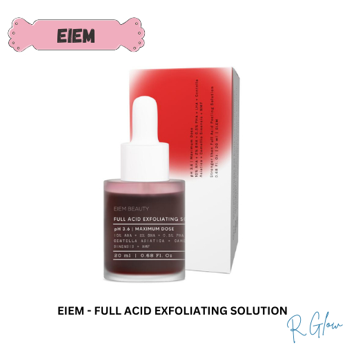 Rglow - EIEM Beauty Full Acid Exfoliating Solution Serum 20ml READY STOCK TANGERANG SELATAN BSD