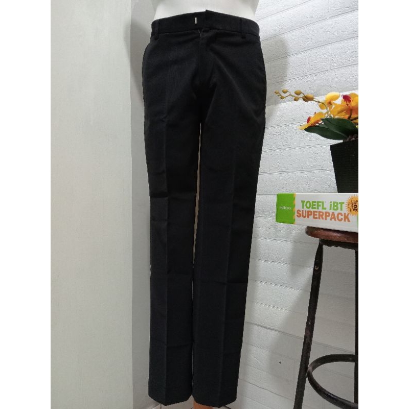 PRELOVED PRIBADI LAWELL ORI CELANA BAHAN FORMAL/KERJA PRIA SLIM FIT STRETCH WARNA HITAM