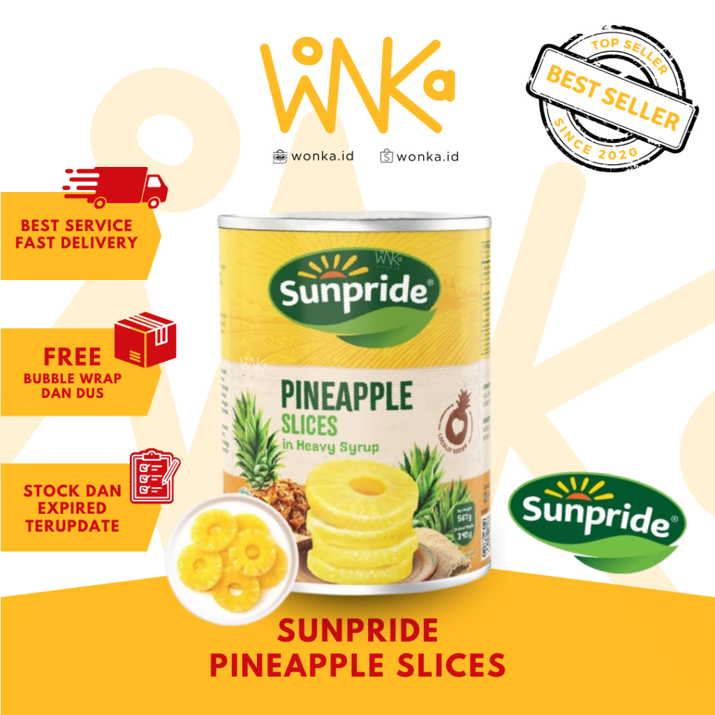 

Sunpride Pineapple Slices In Syrup 567gr – Irisan Nanas Kaleng