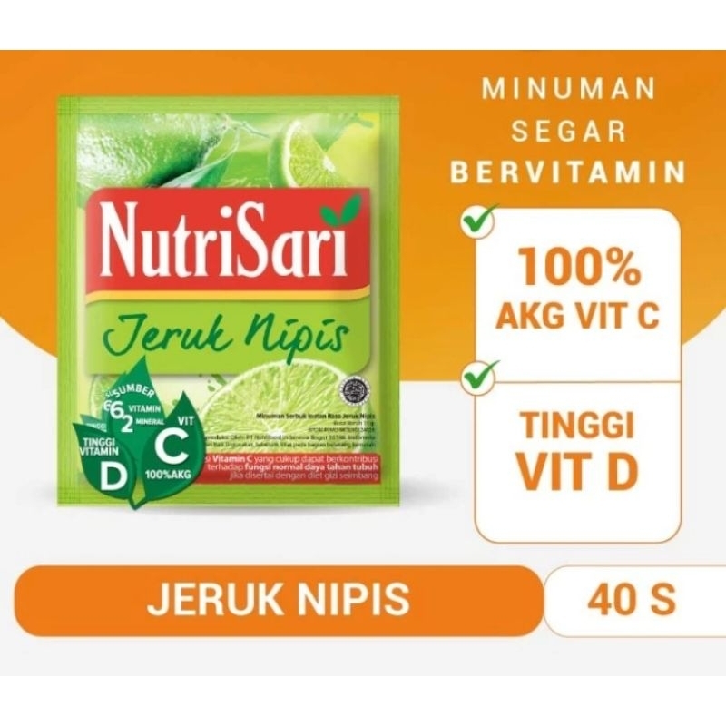 

Nutrisari Jeruk Nipis 40 Sachet