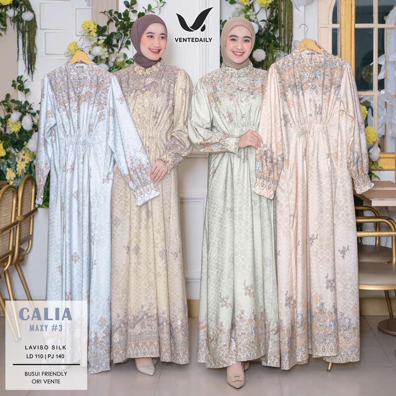 CALIA MAXY VENTE / DRESS SILK LD 110 / GAMIS CALIA BUSUI / DRESS MUSLIM ABAYA