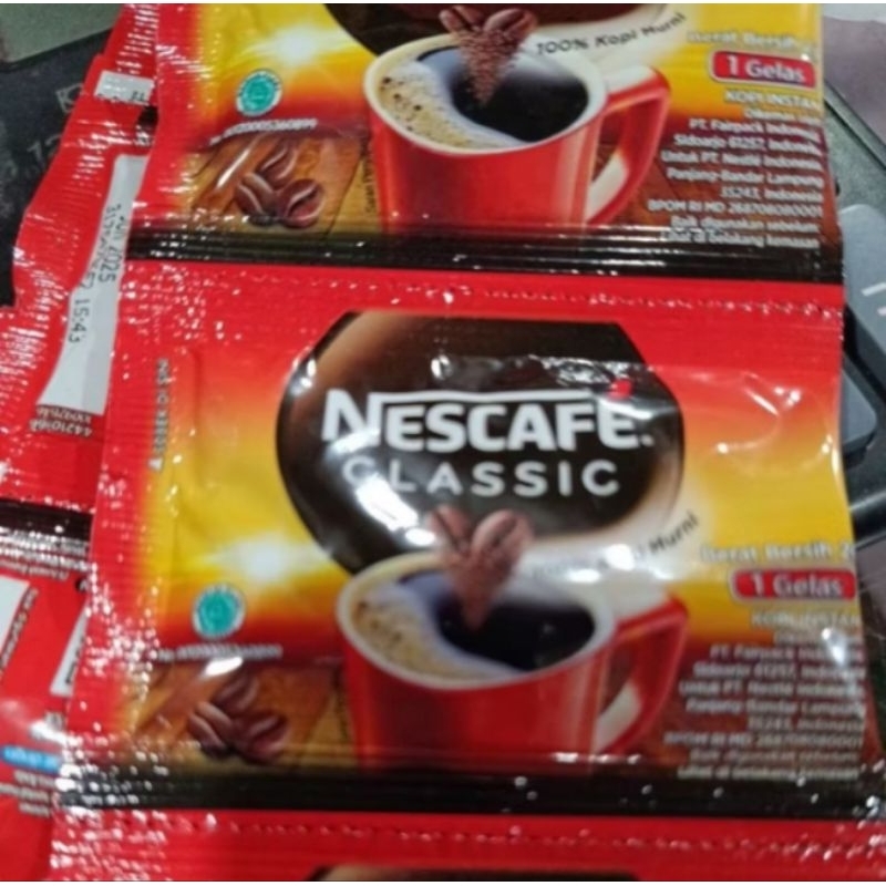 

Nescafe Classic Renteng Isi 10 bgks
