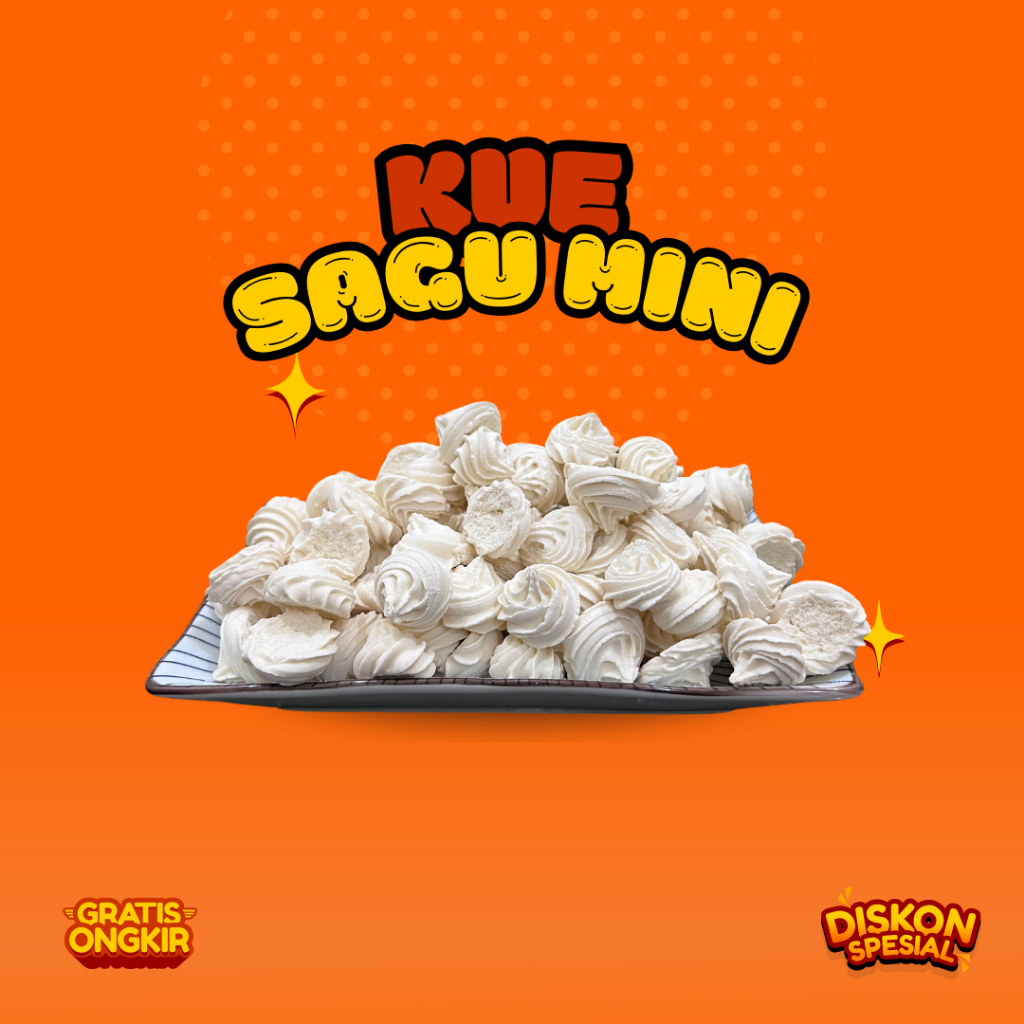 

Kue Kering Sagu 200g | Camilan Lebaran/Harian Enak Snack Food Food Cookies Manis