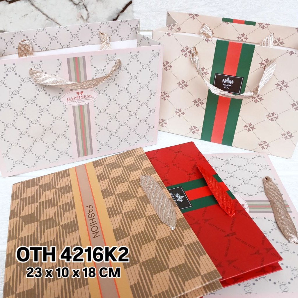 

OTH 4216K2 - ISI 12 PAPERBAG UK 23X10X18 TALI PITA TIDUR MTF MIX K2