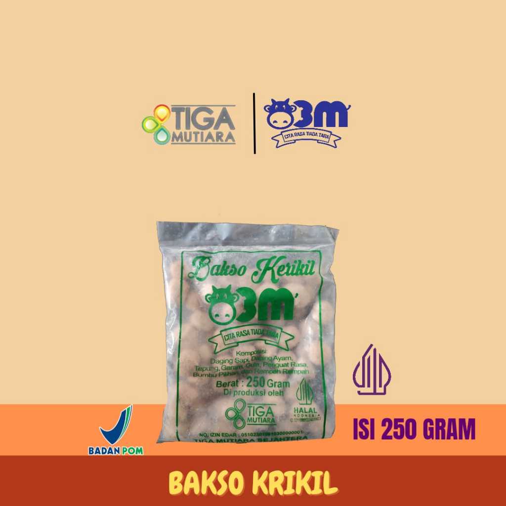

Baso/Bakso Krikil Isi 250 Gram Tiga Mutiara