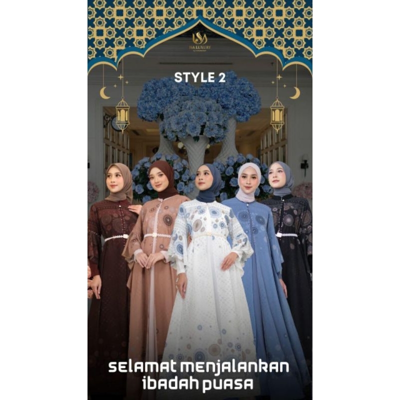 OPEN PO JAHANARA BY ISA LUXURY ORIGINAL | BAJU MUSLIM MUSLIMAH TERMURAH | SET PAKAIAN COUPLE KELUARG