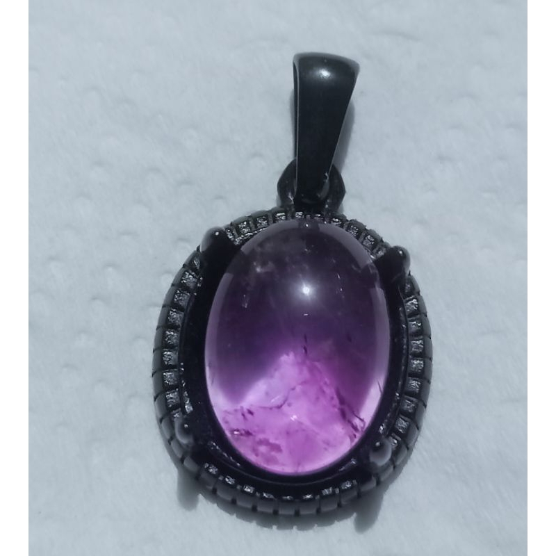 liontin batu natural kecubung