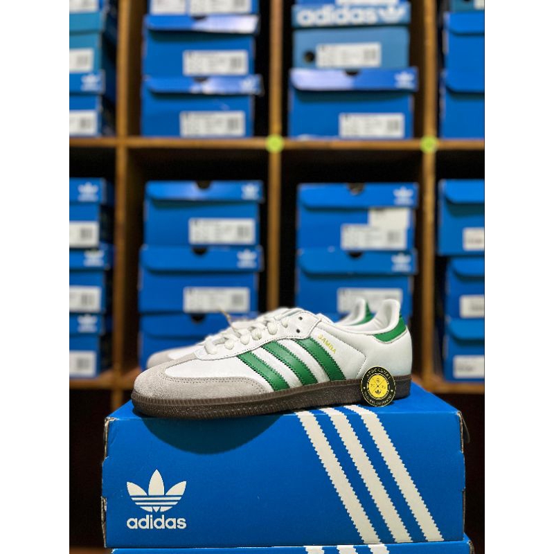 Adidas Samba White Green Original