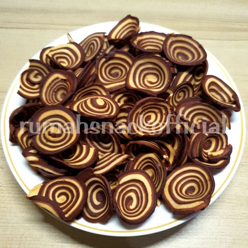 

Kuping Gajah 1KG - Kue Kuping Gajah Coklat Oreo Mix