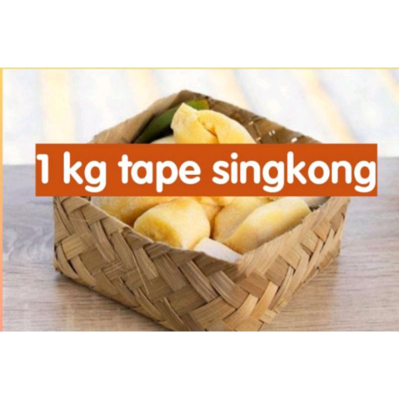 

tape singkong manis 1 kg kemasan besek