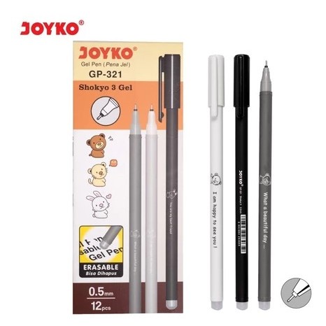 

TERMURAH Erasable Gel Pen Joyko GP-321 Shokyo 3 Pulpen Bisa Dihapus Gel 0.5 mm - Satuan esb
