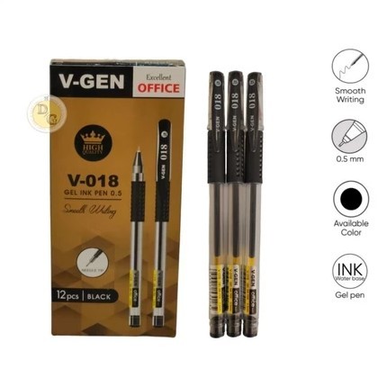 

TERMURAH PULPEN PEN GEL MURAH 0,5 MM / PEN GEL HITAM V-GEN
