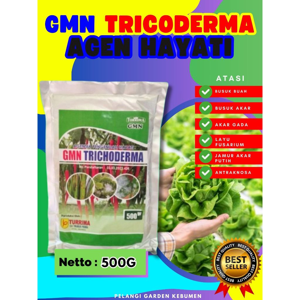 UNGGULAN  Fungisida Tricoderma Organik Isi 500Gram, Fungisida Tricoderma Padat Isi 500Gram