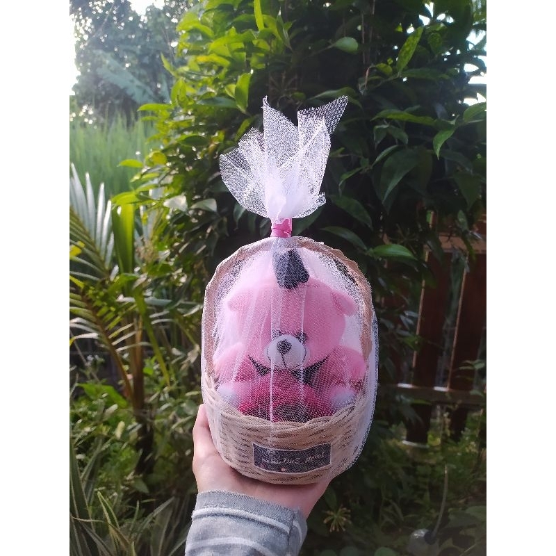 Boneka keranjang wisuda