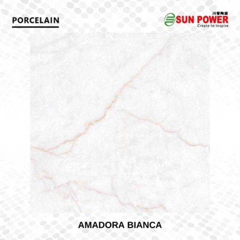 GRANITE LANTAI 60X60 AMADORA BIANCA | GLOSSY | SUN POWER