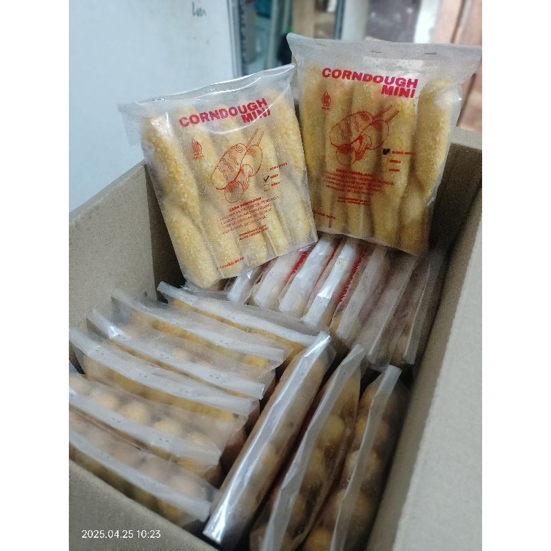 

Corndough Jogja - Corndog Sosis Mozarella | 1pax isi 10 | frozen food