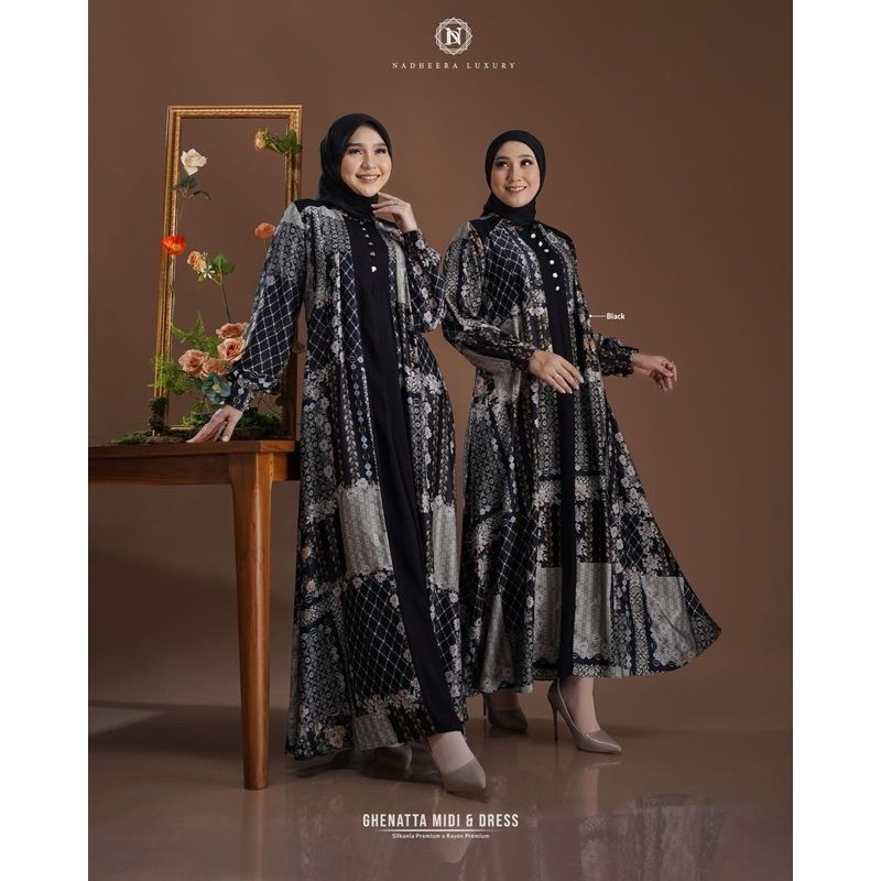 GHENATTA MIDI DRESS NADHERA LUXURY