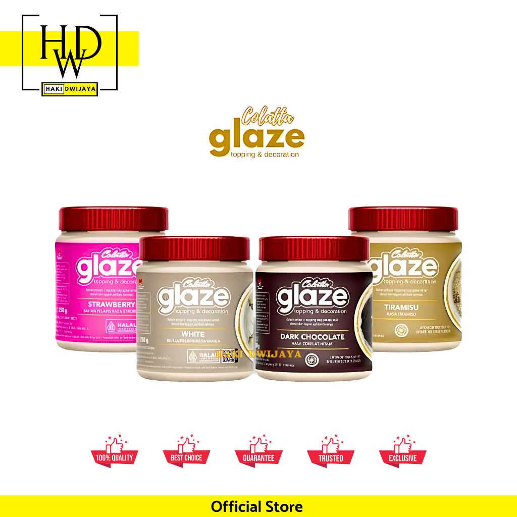 

Colatta Glaze Topping, Dipping, Decoration, & Filling 250 gram Semua Rasa