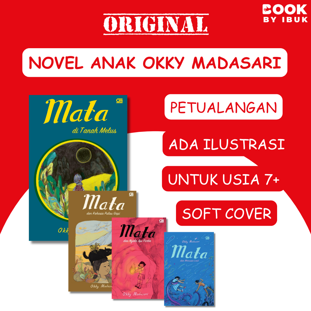 [GPU] Novel Anak Okky Madasari Seri Mata : Mata Dan Manusia Laut, Mata dan Nyala Api Purba, Mata dan