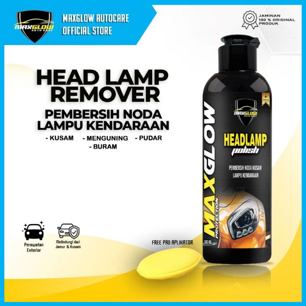 Headlamp Polish Pembersih Lampu Mobil Pembersih Kaca Lampu Mobil Yang Buram Kuning Kusam