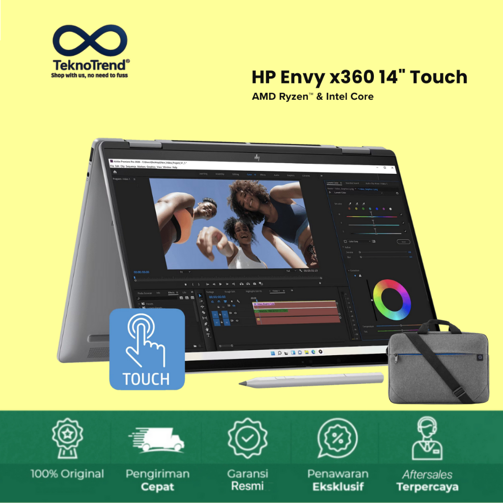 HP ENVY x360 14 AMD Ryzen & Intel Core 14" 2.8K OLED Win11