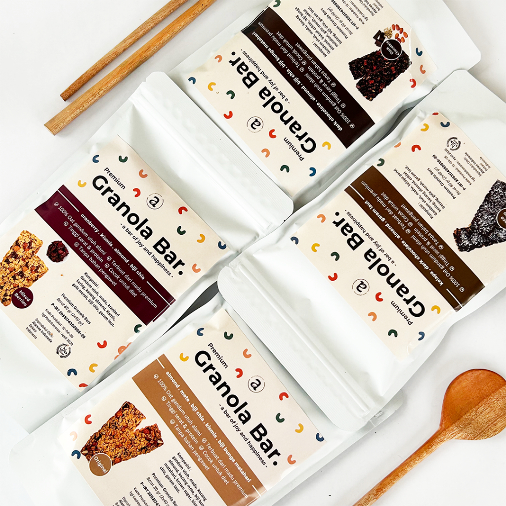 

ALAMEE Granola Bar Snackbar Cemilan Diet Healthy Snack Sehat Camilan 80gr