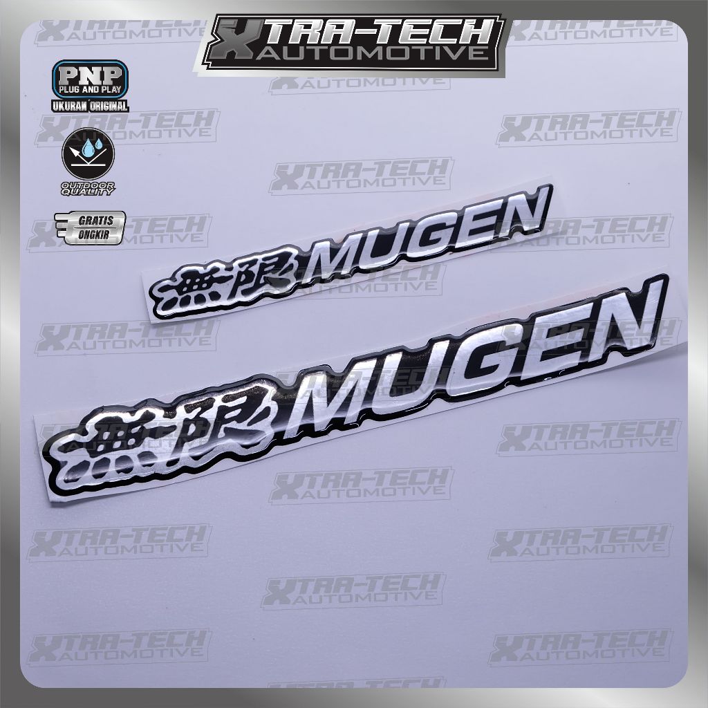 emblem mugen / sticker logo mugen racing / emblem timbul mugen / stiker timbul mugen / stiker logo m