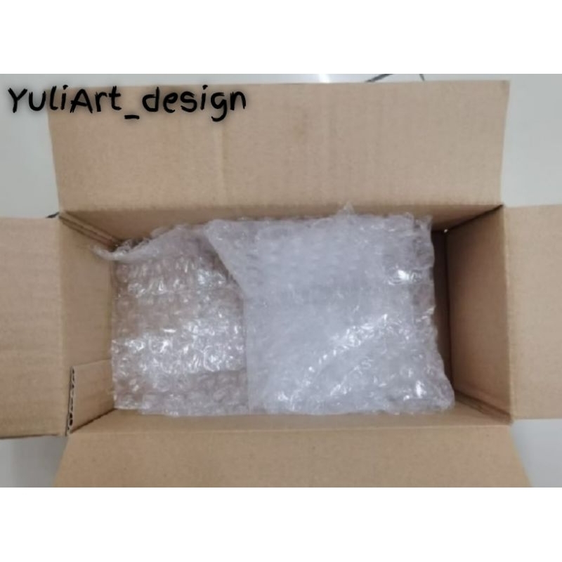 

Extra bubble wrap dan kardus
