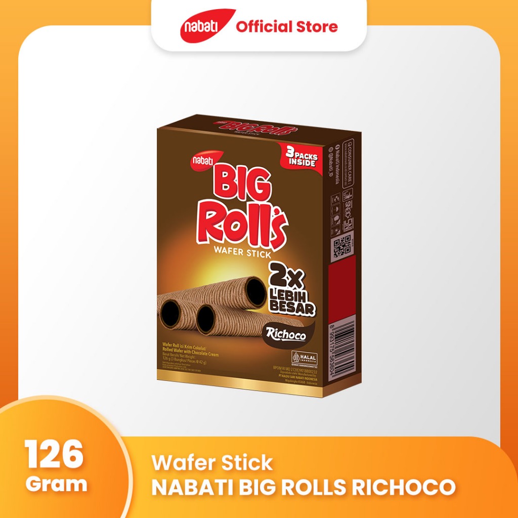 

Nabati ROLL'S BIG Richoco 126g