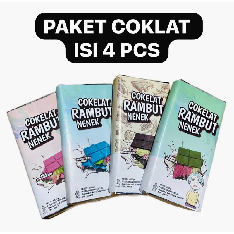 

DAPAT 4 COKLAT RAMBUT NENEK VIRAL / ARUM MANIS MILKY