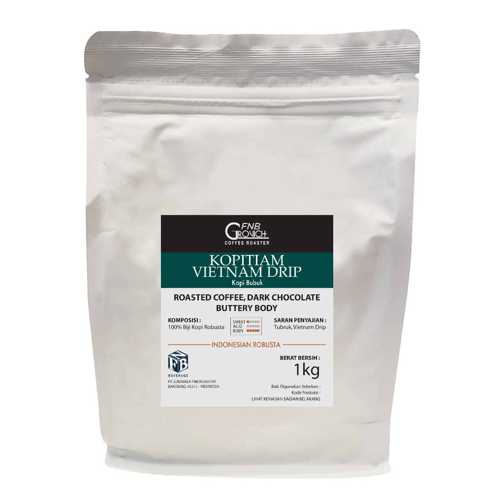 

Kopitiam Vietnam Drip Robusta Dark - FNB Grovich
