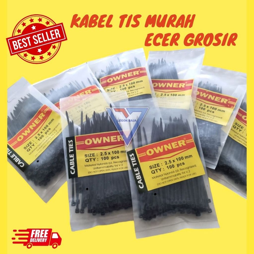

PROMO MURAH Kabel Ties / Kabel Tis 10cm / 15cm / 20cm / 25cm isi100pcs