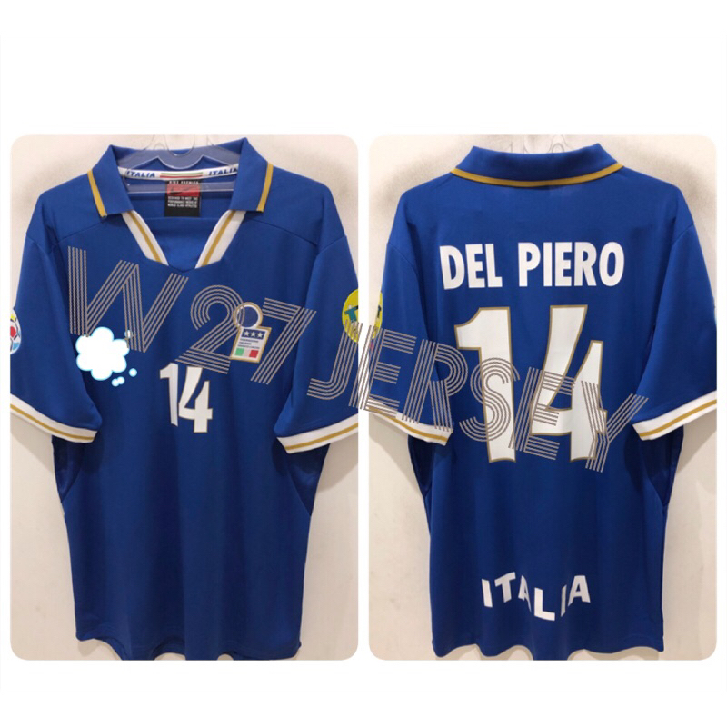 JERSEY RETRO - ITALY HOME 1996 name player Del Piero + Patch