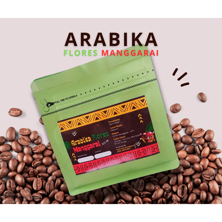 

Kafi Kopi Arabika Flores Manggarai Medium Roast 200Gr Premium Coffee