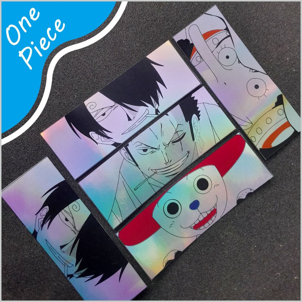 

[ TERMURAH ] Stiker Anime Slap One Piece Sticker Hologram Anime SAtuan Murah