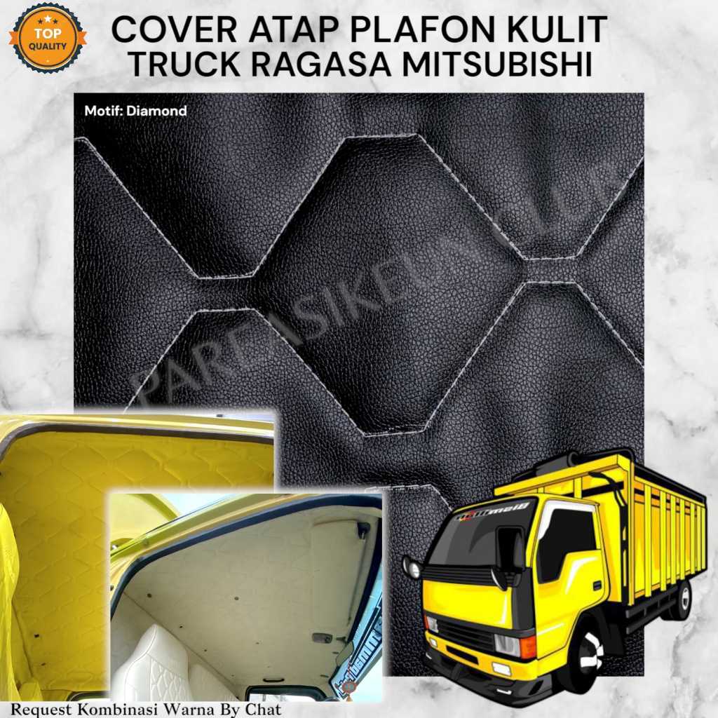 Cover Pelapis Atap Plafon Truck RAGASA Mitsubishi Mobil Kulit Variasi Interior Aksesoris