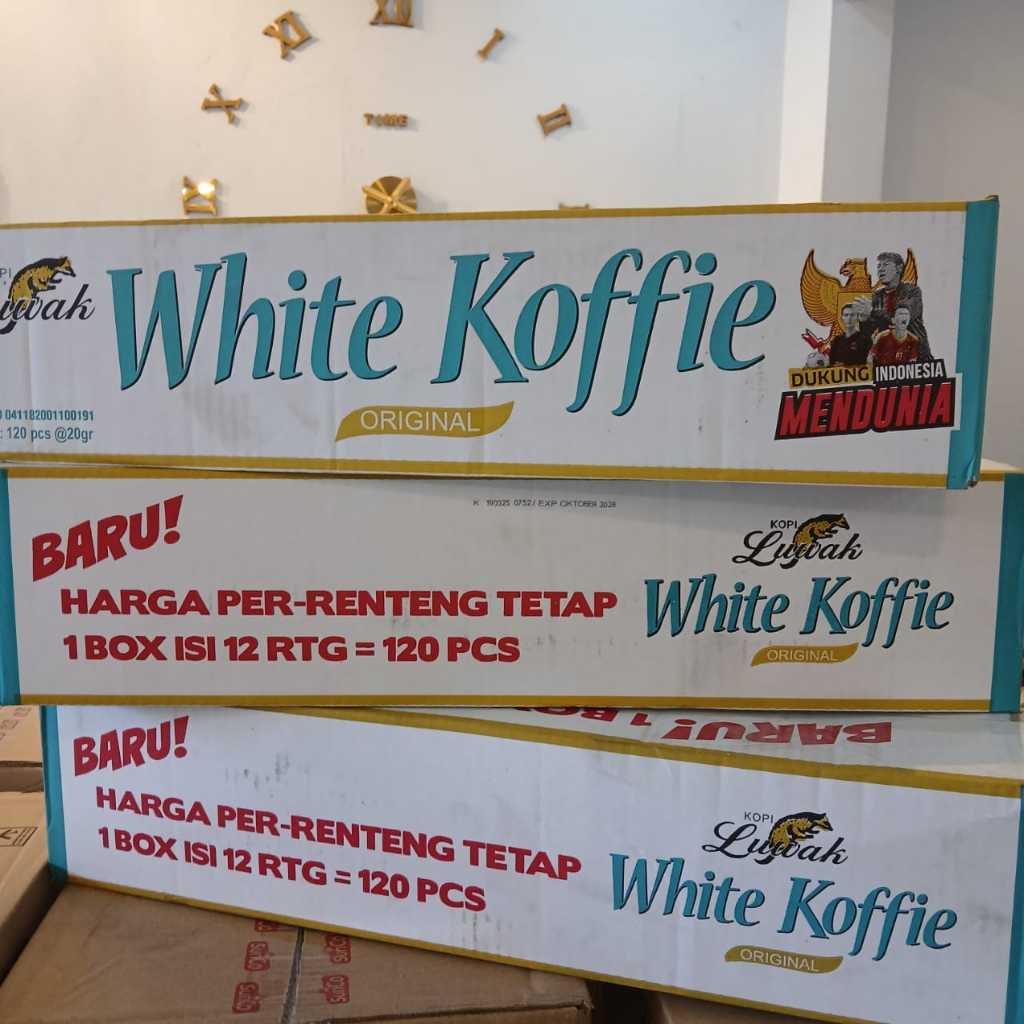 

WHITE KOFFIE 1 DUS ISI 12 RENTENG - MERPATI STORE 109 - JATIM