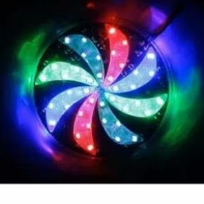 LED Kipas 12 Volt Nyala RGB