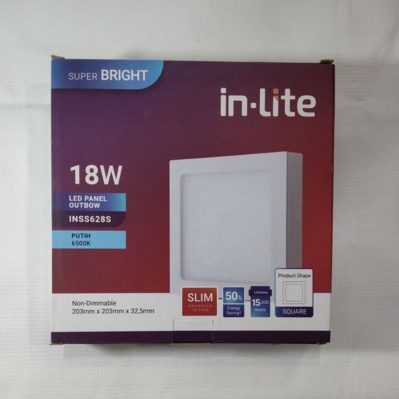 Lampu PANEL DOWNLIGHT OUTBOW in-Lite 18 Watt kotak