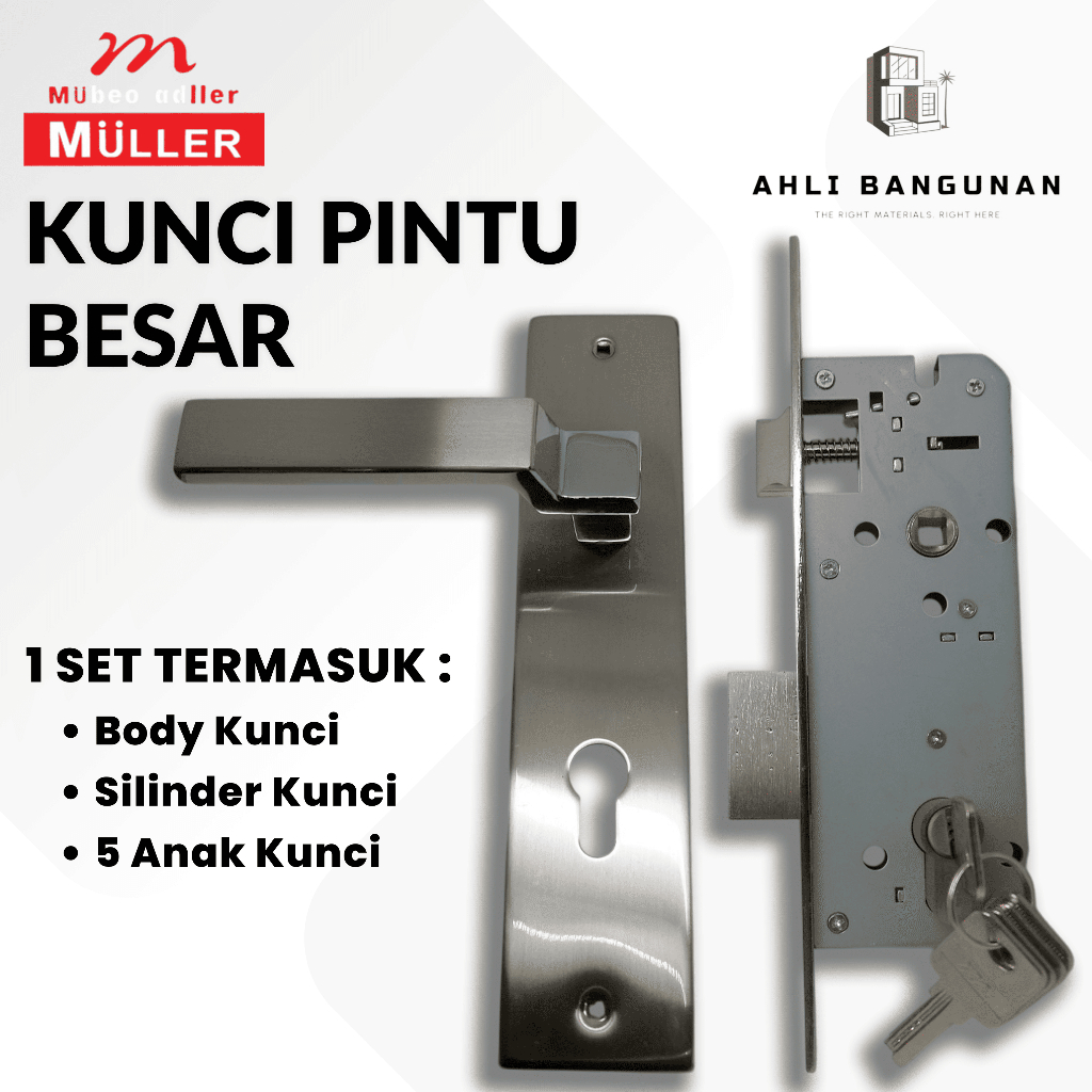 MULLER Kunci Pintu Besar (Gagang Pintu)