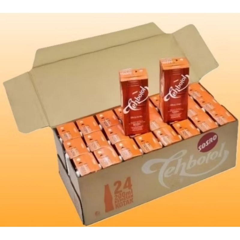 

Sosro teh kotak isi 24 pcs ukuran 200 ml