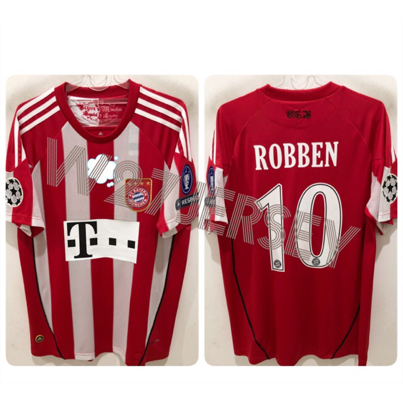 JERSEY RETRO - MUNCHEN HOME 2010-2011 name player Robben + Patch