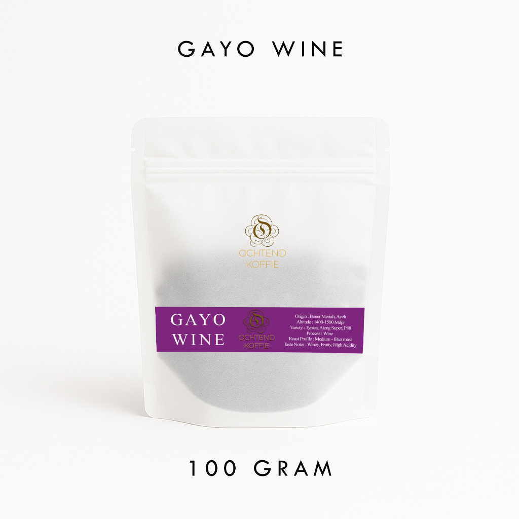 

Ochtend Koffie Kopi Arabica Gayo Wine 100 gram